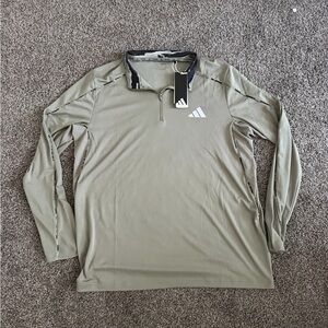 Adidas Men's Camo/Silver Pebble Quarter Zip